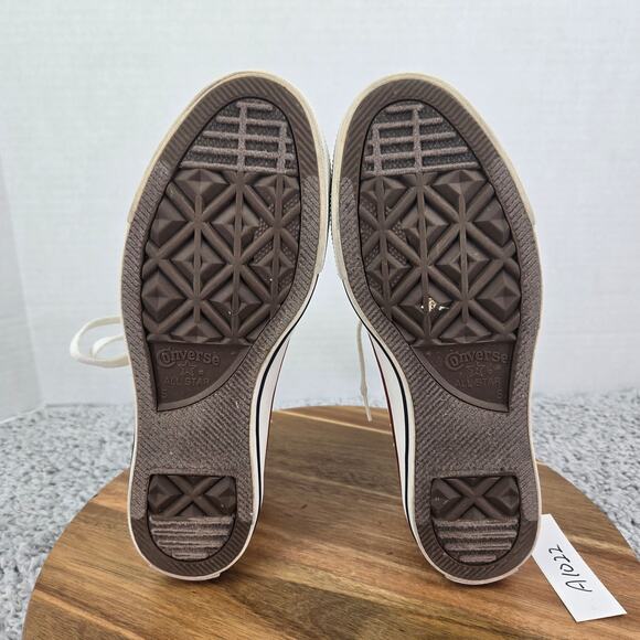 Converse CTAS All Star Hi Ox Cream Perforated Canvas Casual Y2K Sneaker Womens 7 - Picture 7 of 11